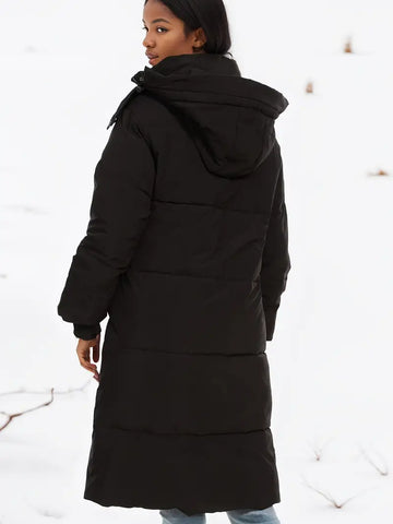 Sienna | Manteau d'hiver long à capuche pour femmes
