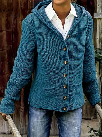 Quinn | Cardigan tricot classique à fermeture boutonnée pour femmes