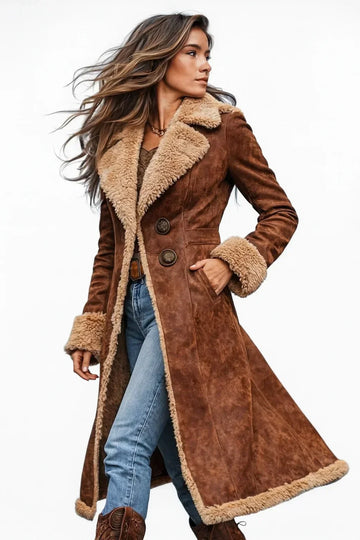 Edda | Manteau long en fausse fourrure pour femmes
