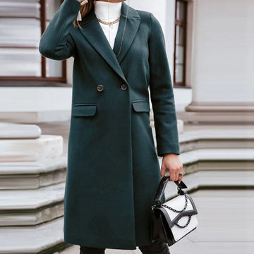 Victoria | Manteau long en laine à double boutonnage pour femmes