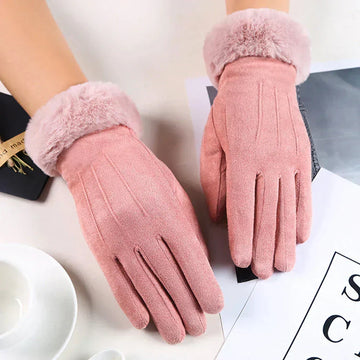Freja | Gants en Fleece Thermique avec Fausse Fourrure pour Femmes