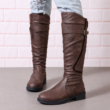 Rowan | Bottes d'équitation en cuir confort pour femmes, hauteur genou