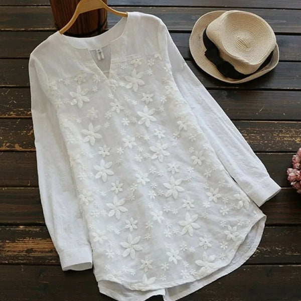 Alice | Chic Blouse Brodée au Style Bohème