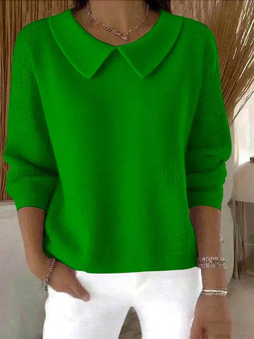 Clémence | Chic Pull Femme à Col Claudine en Maille Fine