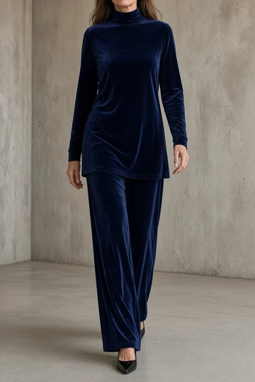Madeleine | Ensemble Tunique et Pantalon Large en Velours Femme