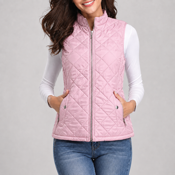 Fiona | Gilet matelassé léger à col montant pour femmes