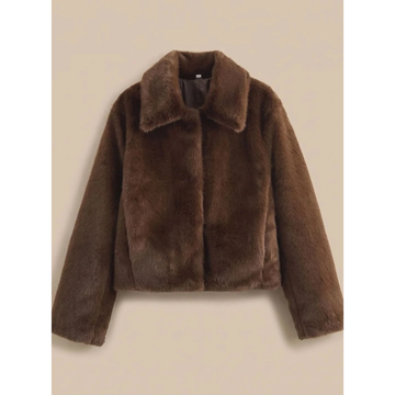 Ella | Veste d'hiver en fausse fourrure avec col pour femmes