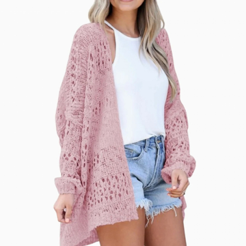 Scarlett | Cardigan ouvert en tricot ajouré pour femmes