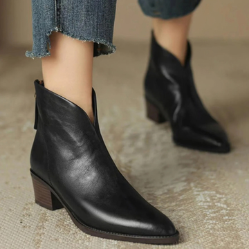 Isabella | Bottes à talon bloc à zip pour femme