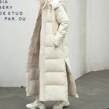 Astrid | Femme Doudoune Longue Matelassée à Capuche